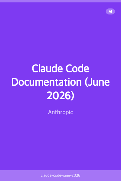 Claude Code Documentation (June 2026)