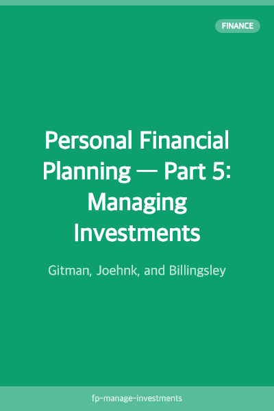 Personal Financial Planning — Part 5: Managing Investments